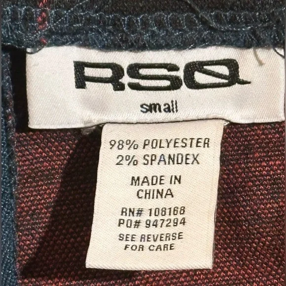 RSQ black,blue,red midi plaid skirt size S. - Picture 7 of 7